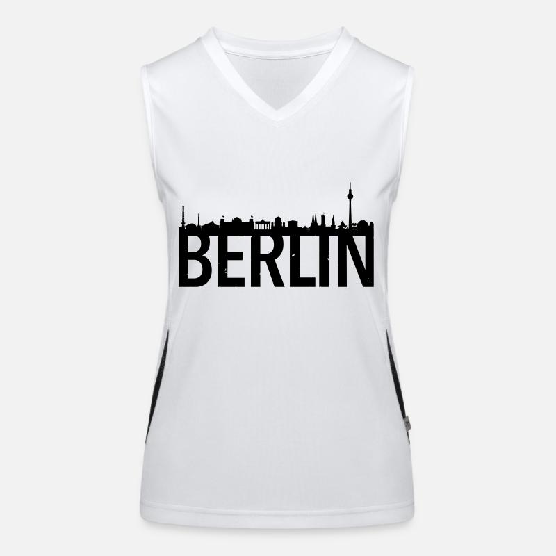 Berlin skyline Women's Functional Contrast Tank Top