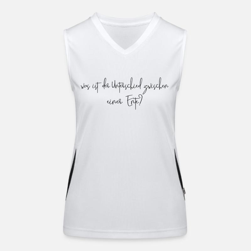 différence entre un canard Débardeur respirant contrasté Femme