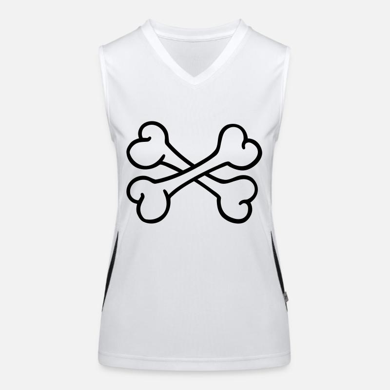 Knochen Funktionelles Kontrast-Tank Top für Frauen
