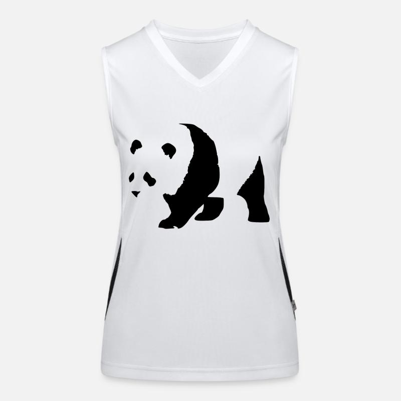panda Funktionelles Kontrast-Tank Top für Frauen