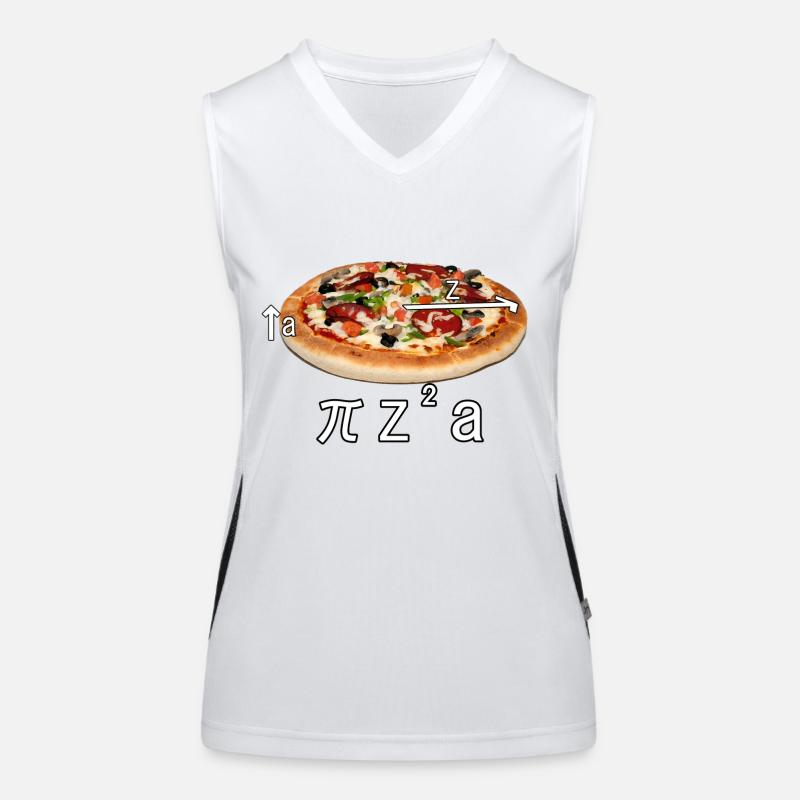 Pizza essen Geschenk Idee Funktionelles Kontrast-Tank Top für Frauen