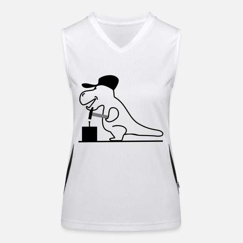 Dinosaurs Women's Functional Contrast Tank Top