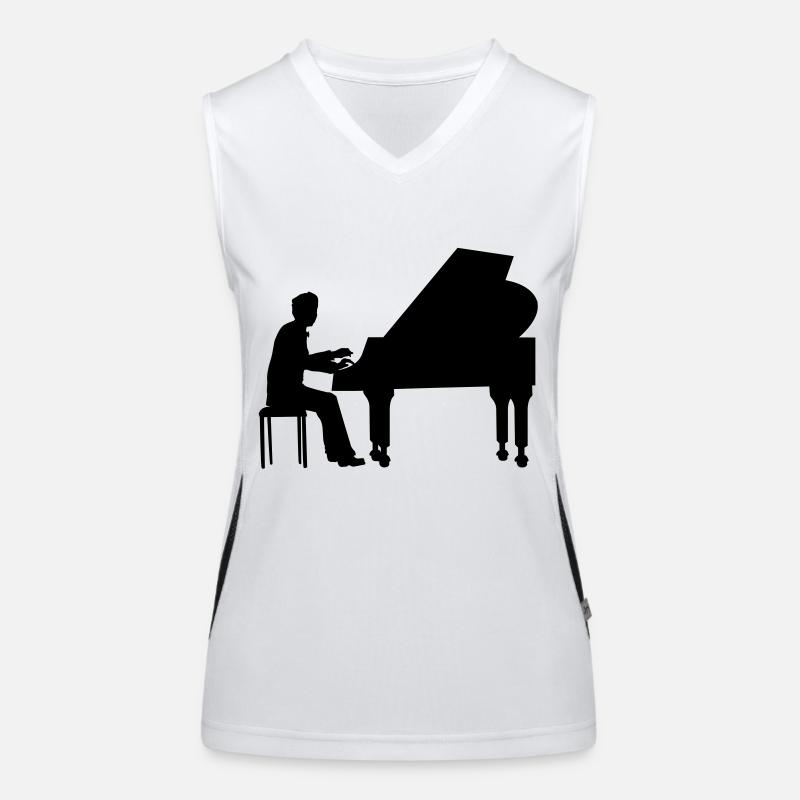 piano player Débardeur respirant contrasté Femme