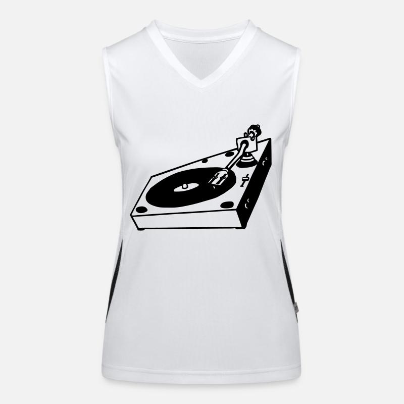 DJ turntable Débardeur respirant contrasté Femme