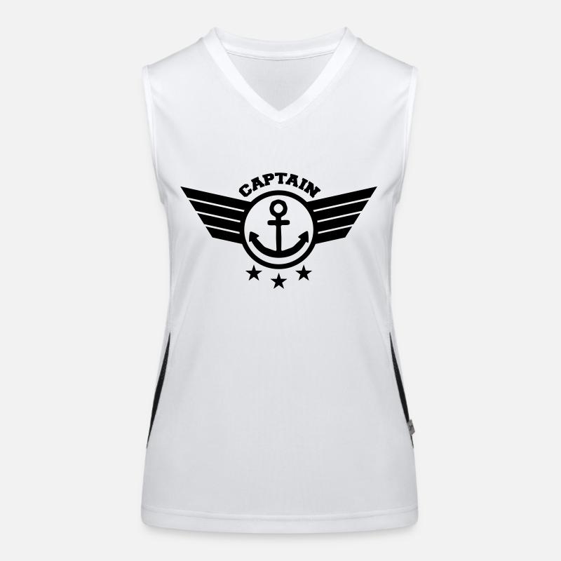 Anchor Captain Funktionelles Kontrast-Tank Top für Frauen