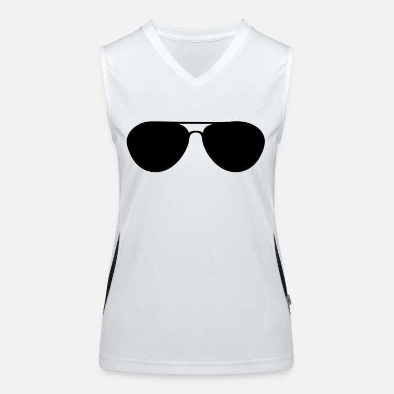 Sonnenbrille Funktionelles Kontrast-Tank Top für Frauen