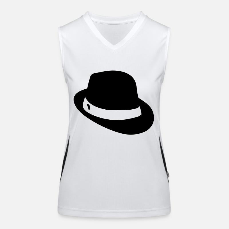 Gentleman - hat / has Women's Functional Contrast Tank Top