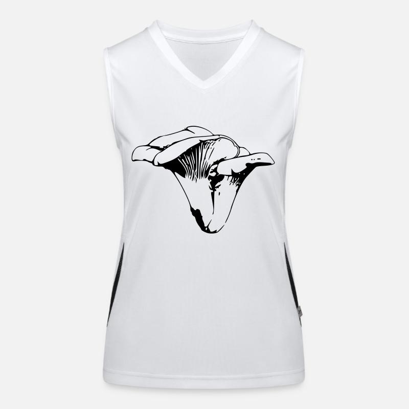 mushrooms Women's Functional Contrast Tank Top