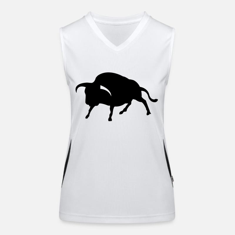 stier Funktionelles Kontrast-Tank Top für Frauen