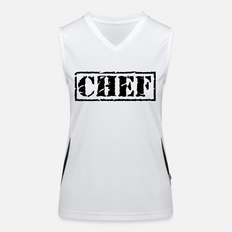 Chef Funktionelles Kontrast-Tank Top für Frauen