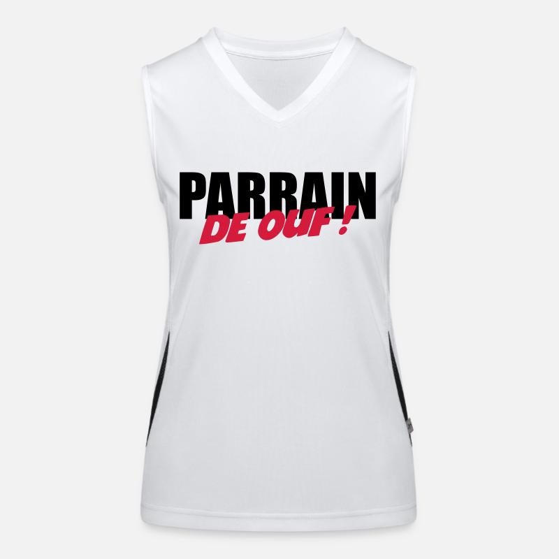 Parrain de ouf ! Débardeur respirant contrasté Femme