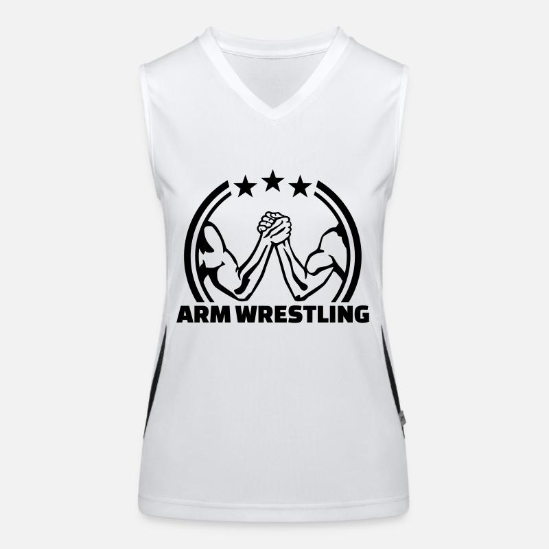 Armdrücken Funktionelles Kontrast-Tank Top für Frauen