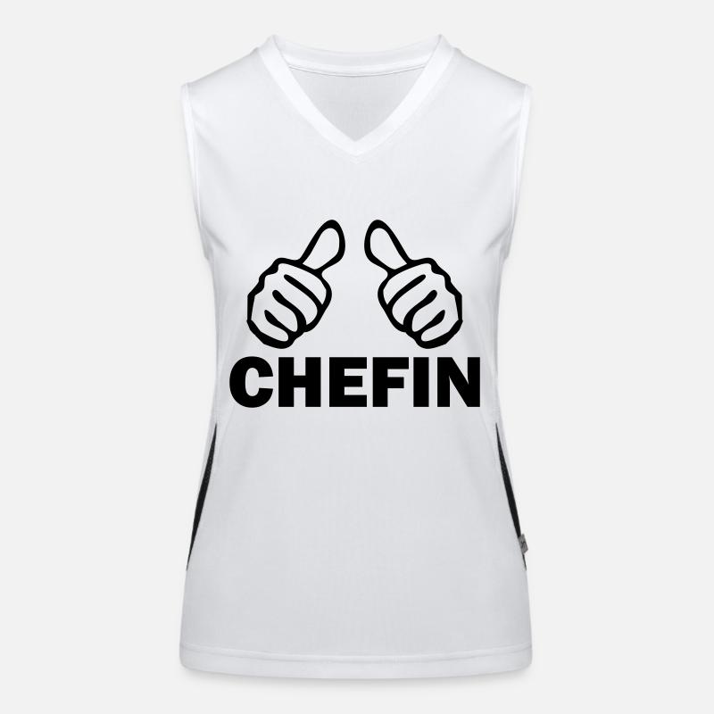 chefin Funktionelles Kontrast-Tank Top für Frauen