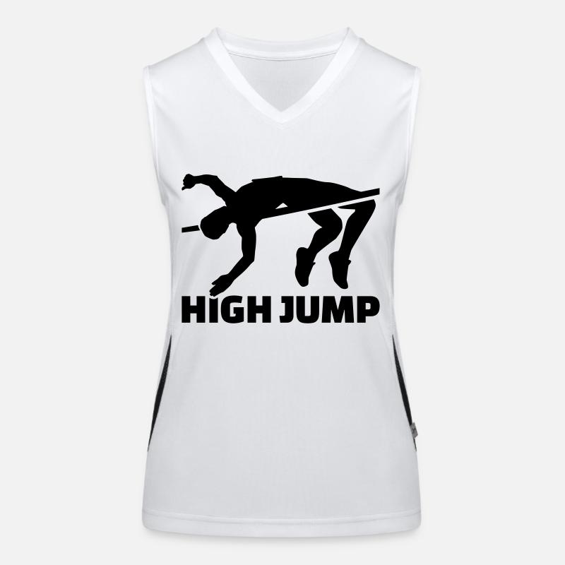 Hochsprung Funktionelles Kontrast-Tank Top für Frauen