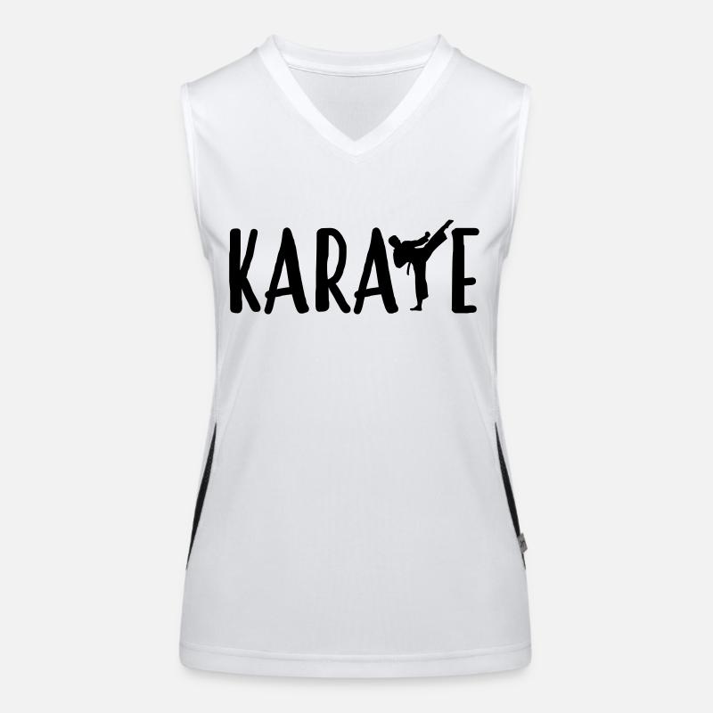 Karate - Karateka Débardeur respirant contrasté Femme