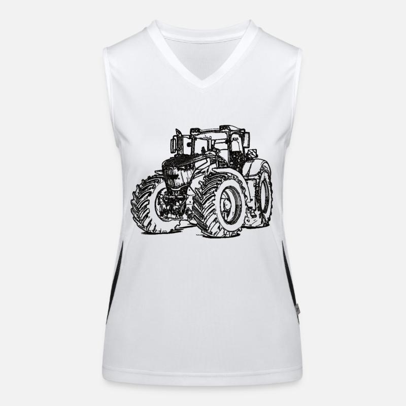 Traktor Funktionelles Kontrast-Tank Top für Frauen