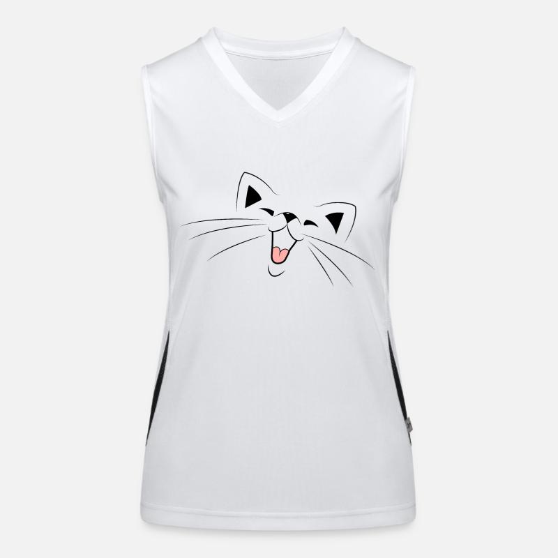 Chat Débardeur respirant contrasté Femme