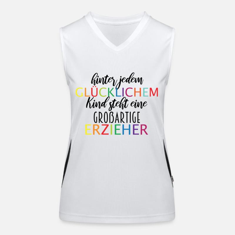 Abschied Erzieher Funktionelles Kontrast-Tank Top für Frauen