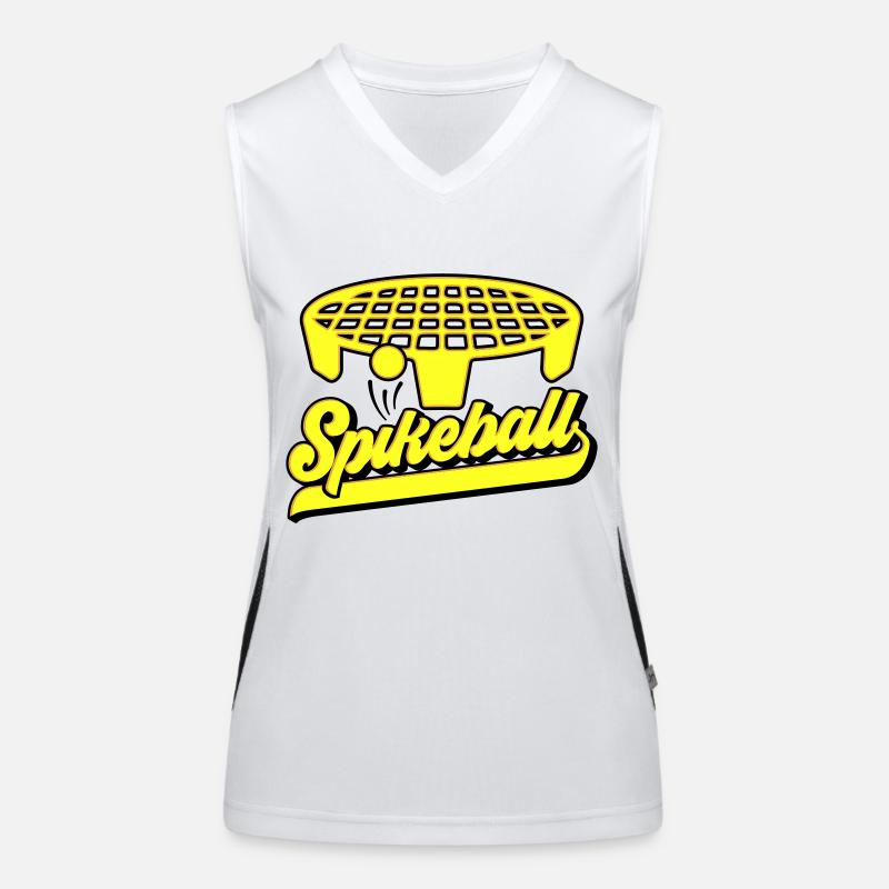 Les couleurs peuvent être modifiées | Roundnet Spikeball Fun Débardeur respirant contrasté Femme