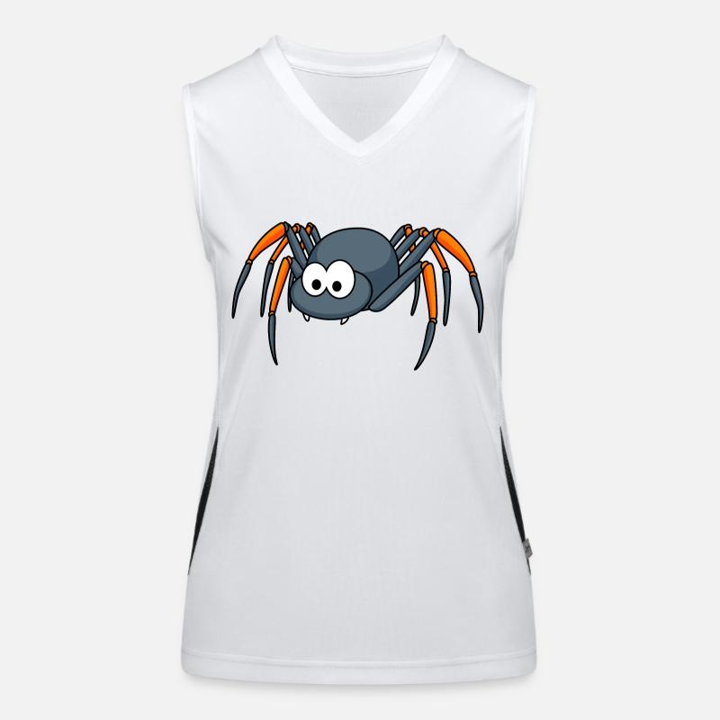 Tarantula Comic Tier Funktionelles Kontrast-Tank Top für Frauen
