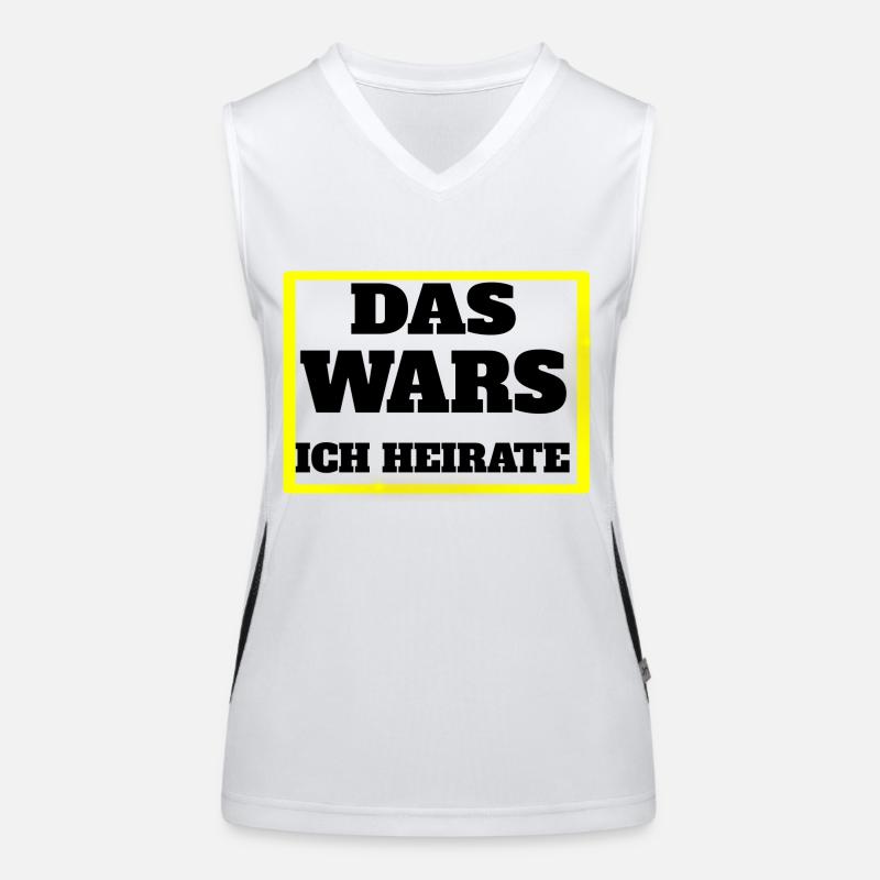 DAS WARS, ICH HEIRATE Funktionelles Kontrast-Tank Top für Frauen