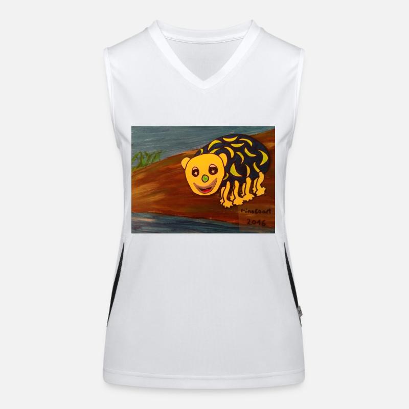 Araignée comique drôle et colorée Débardeur respirant contrasté Femme