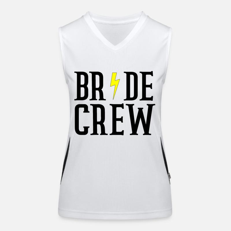 Braut Crew Funktionelles Kontrast-Tank Top für Frauen