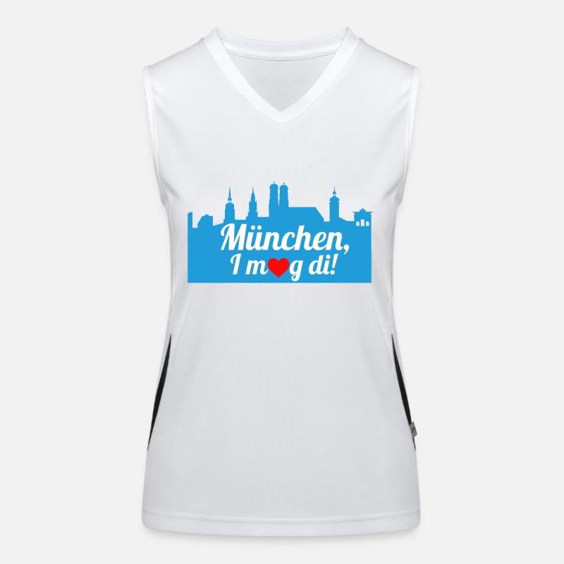 München - I mog di Funktionelles Kontrast-Tank Top für Frauen