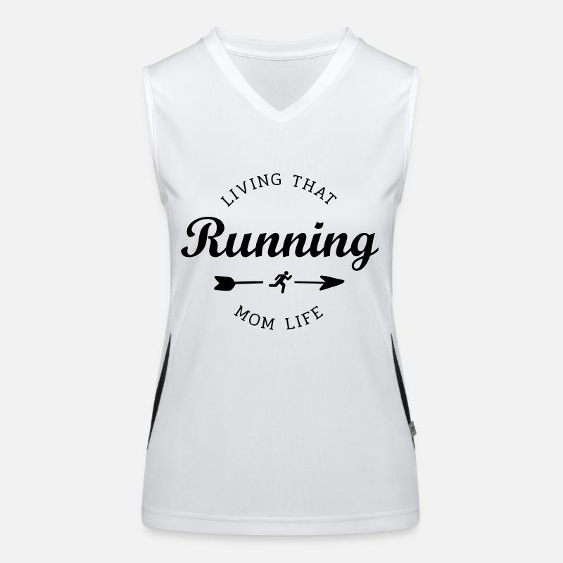 running mom life Women's Functional Contrast Tank Top