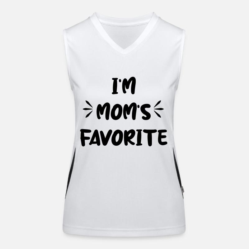 Ich bin Mamas Favorit Funktionelles Kontrast-Tank Top für Frauen