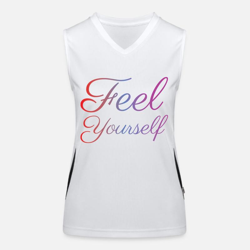 Feel Yourself Funktionelles Kontrast-Tank Top für Frauen