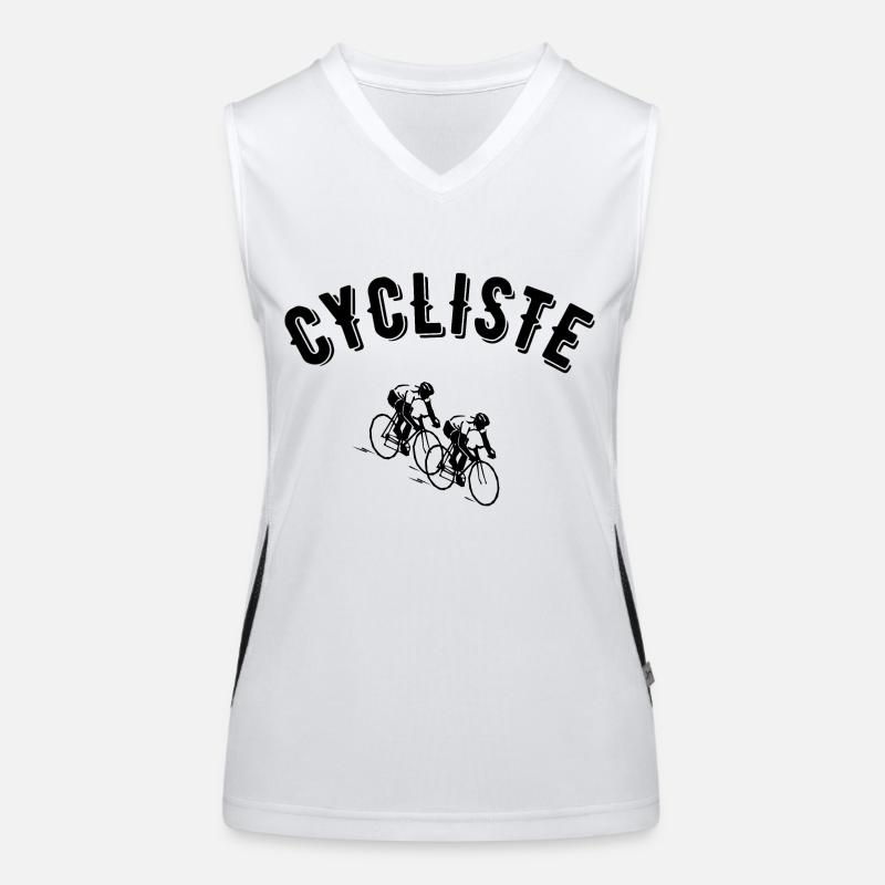 cycliste Débardeur respirant contrasté Femme
