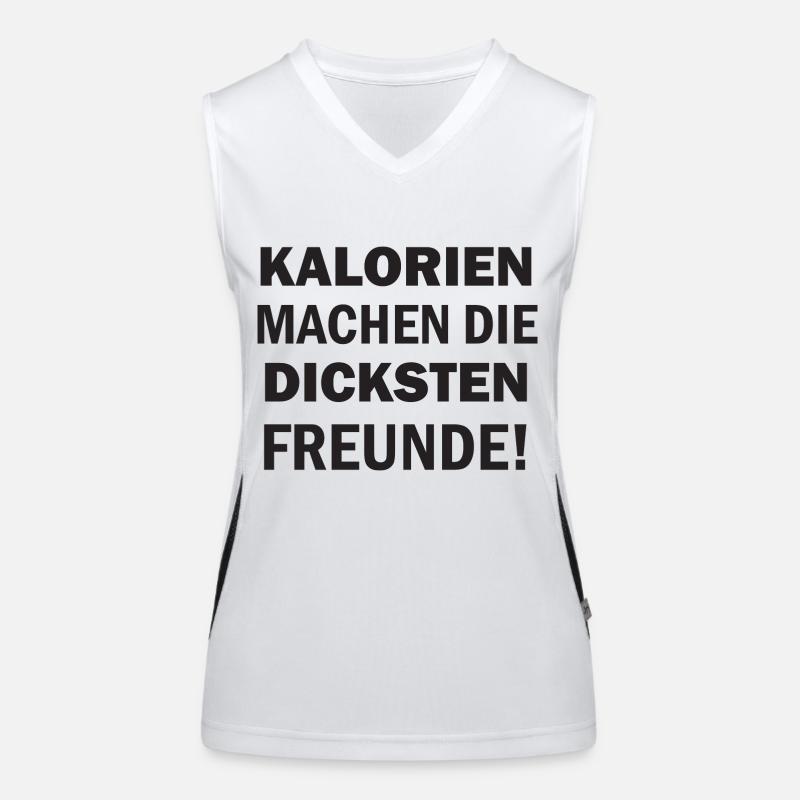 Dicke Freunde durch Kalorien Funktionelles Kontrast-Tank Top für Frauen