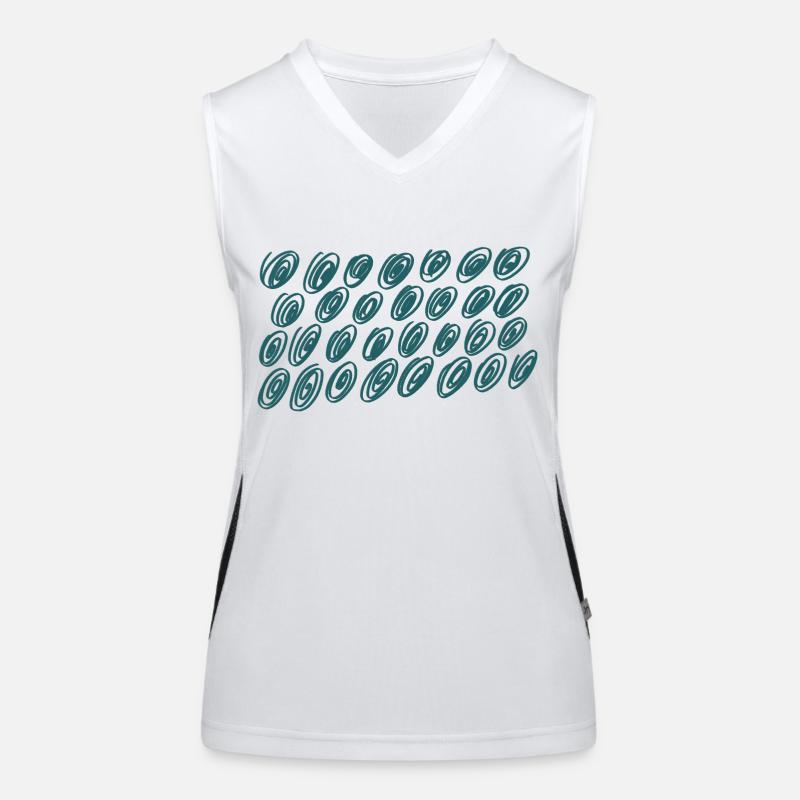 Élément vert Débardeur respirant contrasté Femme