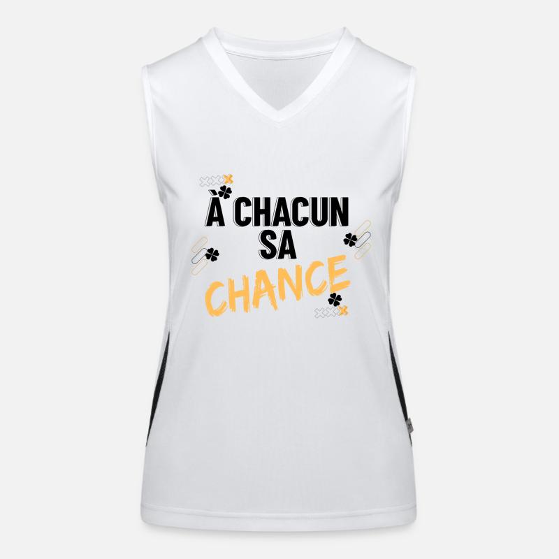 À chacun sa chance Débardeur respirant contrasté Femme