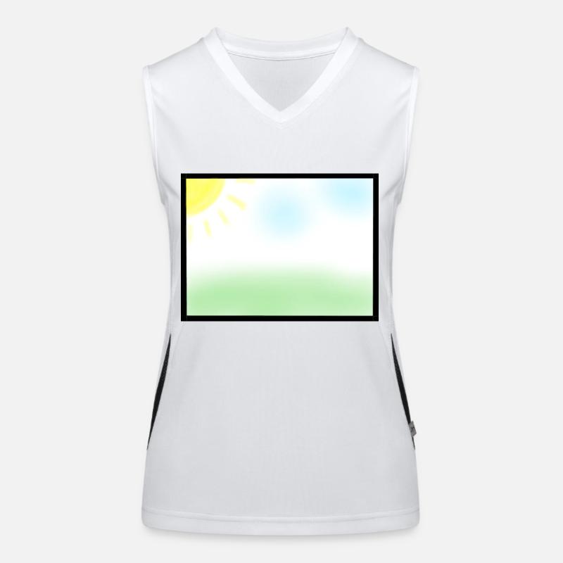 comic garden Funktionelles Kontrast-Tank Top für Frauen