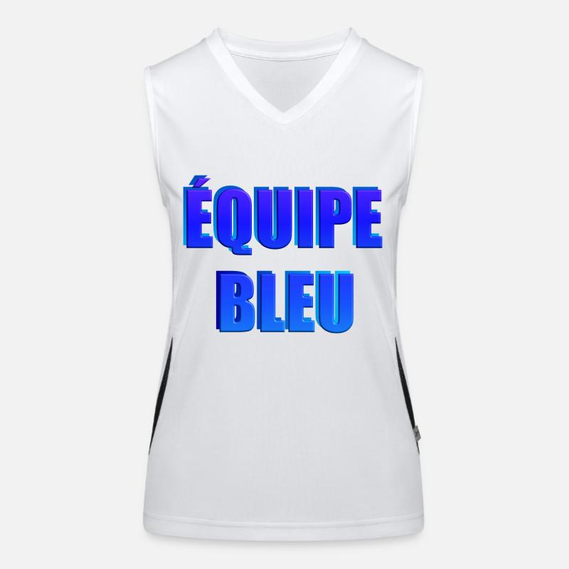 équipe bleu Débardeur respirant contrasté Femme