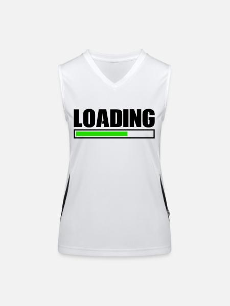 Loading - Women's Functional Contrast Tank Top - white/black - Front