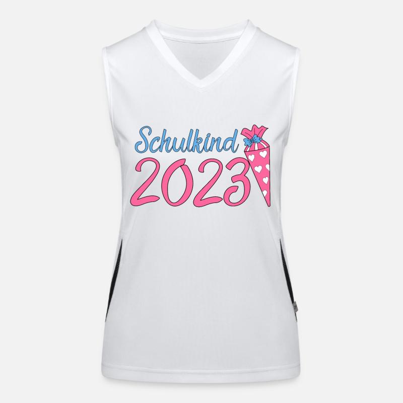 Schulkind 2023 Funktionelles Kontrast-Tank Top für Frauen
