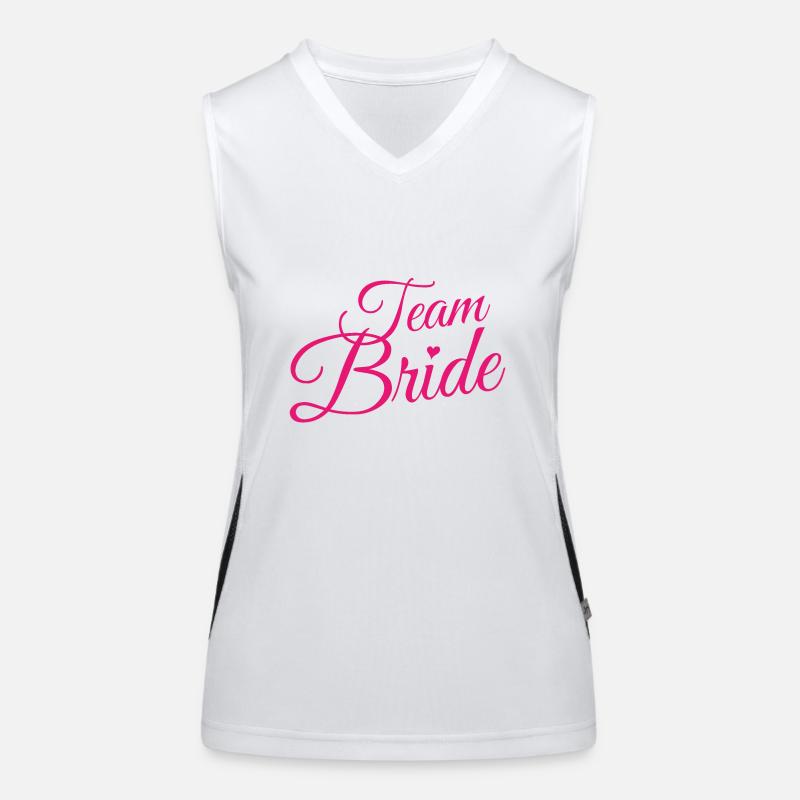 Team Bride Funktionelles Kontrast-Tank Top für Frauen