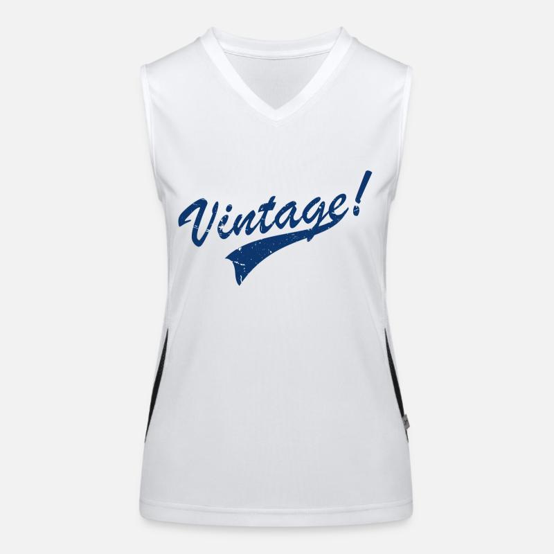 Weinlese Funktionelles Kontrast-Tank Top für Frauen