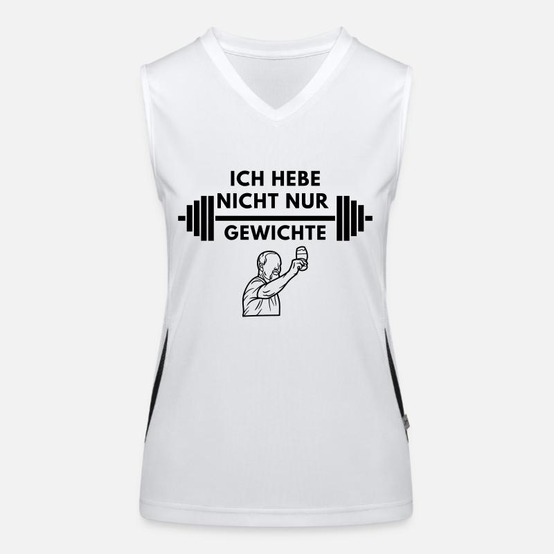 Ich hebe nicht nur gewichte by LordKacz Funktionelles Kontrast-Tank Top für Frauen