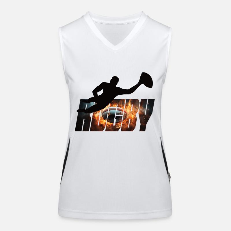 Rugby Funktionelles Kontrast-Tank Top für Frauen