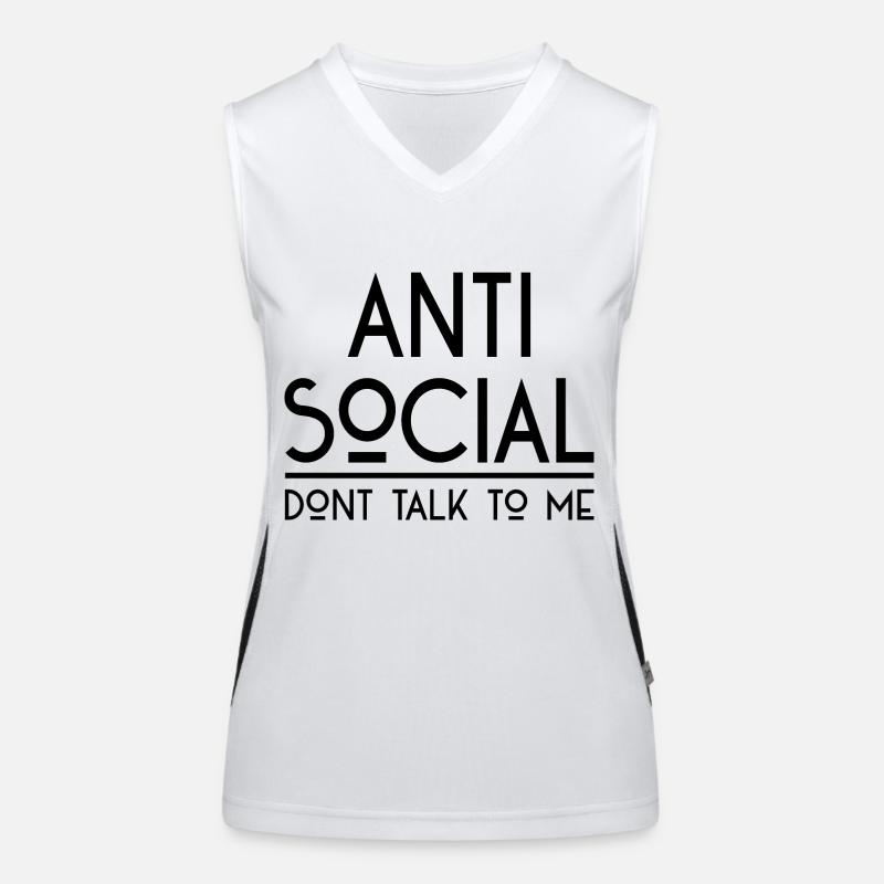 AntiSocial IV B Funktionelles Kontrast-Tank Top für Frauen