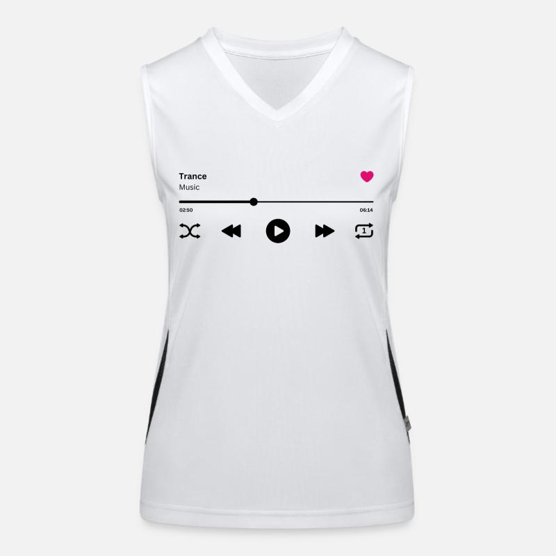 Transe Débardeur respirant contrasté Femme