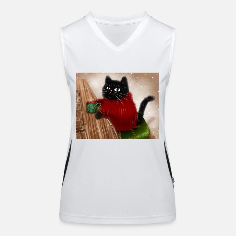Chat en pull Débardeur respirant contrasté Femme