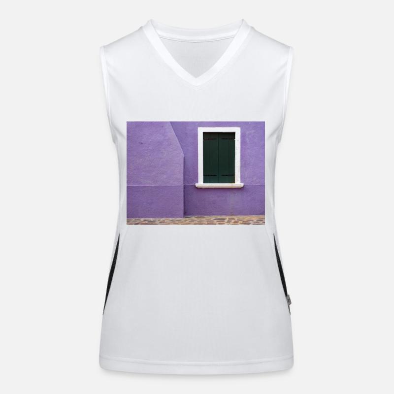 Buntes Burano Funktionelles Kontrast-Tank Top für Frauen
