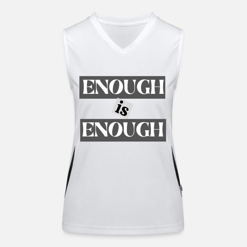 ENOUGH IS ENOUGH Funktionelles Kontrast-Tank Top für Frauen
