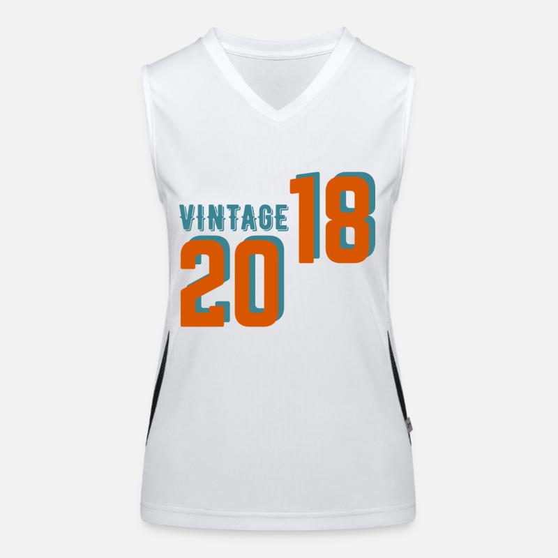 Vintage Retro 2018 Women's Functional Contrast Tank Top