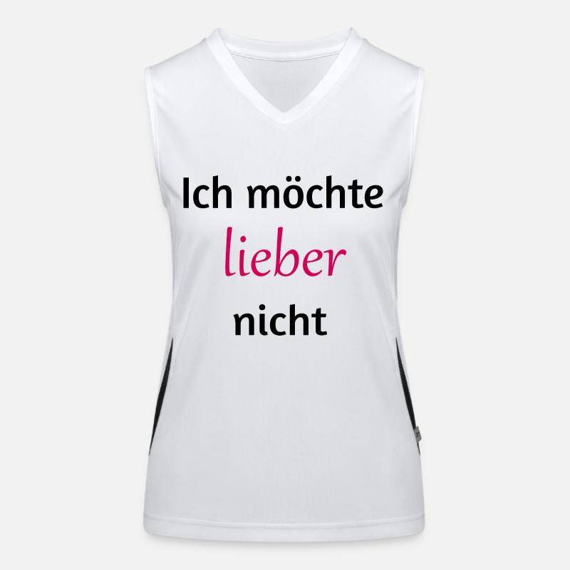 I'd rather not Women's Functional Contrast Tank Top